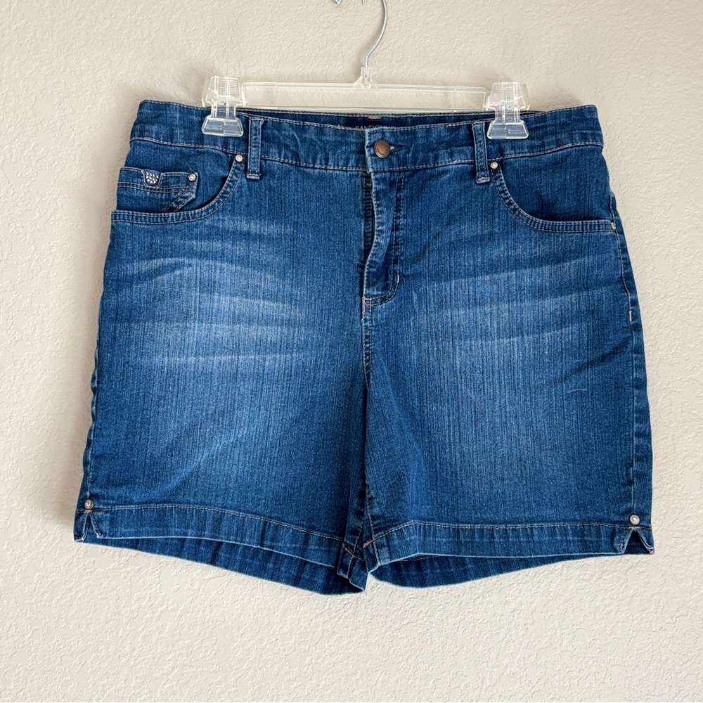 Bandolino Mandis Blue Medium Wash Denim Shorts women’s 12